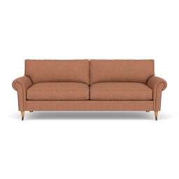4 Seater Sofa - Brick - Herringbone Weave - Osbourne - The Cotswold Company - thumbnail 2