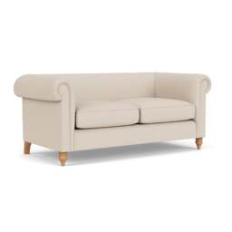 3 Seater Sofa - Lily White - House Linen Mix - Rayner - The Cotswold Company