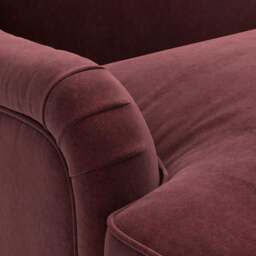 3 Seater Sofa - Dark Rosehip - Matt Velvet - Ashbee - The Cotswold Company - thumbnail 4