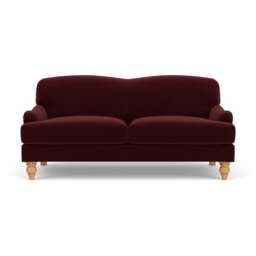 3 Seater Sofa - Dark Rosehip - Matt Velvet - Ashbee - The Cotswold Company - thumbnail 2