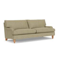 4 Seater Sofa - Apple - Herringbone Weave - Morris - The Cotswold Company - thumbnail 1