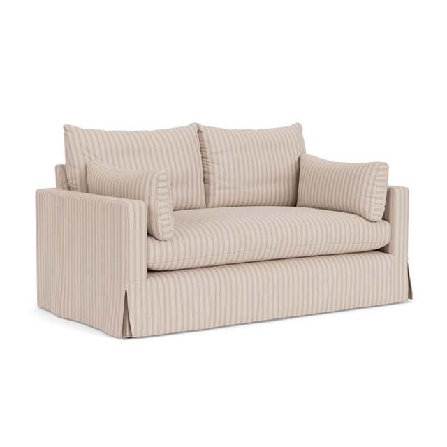 Large 2 Seater Sofa - Flax - Kingham Stripe - Ashton - The Cotswold Company - image 1