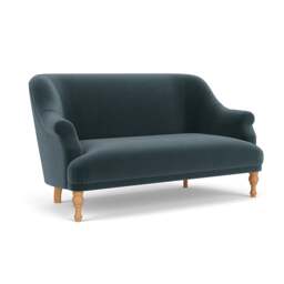 2 Seater Sofa - Night Sky - Matt Velvet - Everett - The Cotswold Company