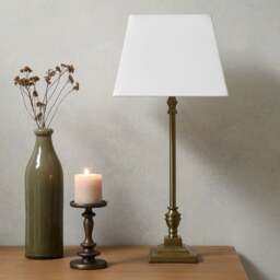Lark Antique Brass Table Lamp - Home Accessories - The Cotswold Company - thumbnail 2