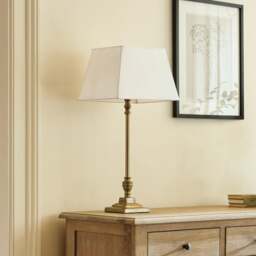 Lark Antique Brass Table Lamp - Home Accessories - The Cotswold Company - thumbnail 4