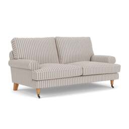 Stewart Large 2 Seater - Indigo - Kingham Stripe - The Cotswold Company