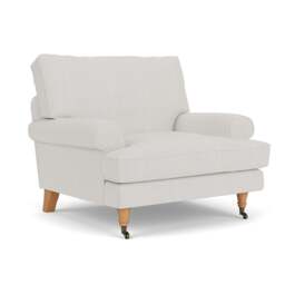 Stewart Armchair - Grey - Broadway Stripe - The Cotswold Company