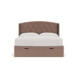 Super King Ottoman Storage Bed - Dusky Rose - Eco Chenille - Gilmore - The Cotswold Company - thumbnail 2