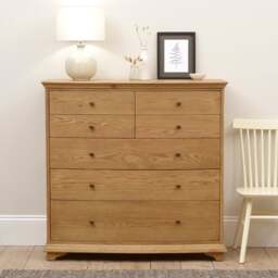 Winchcombe Oiled Oak 7 Drawer Chest - The Cotswold Company