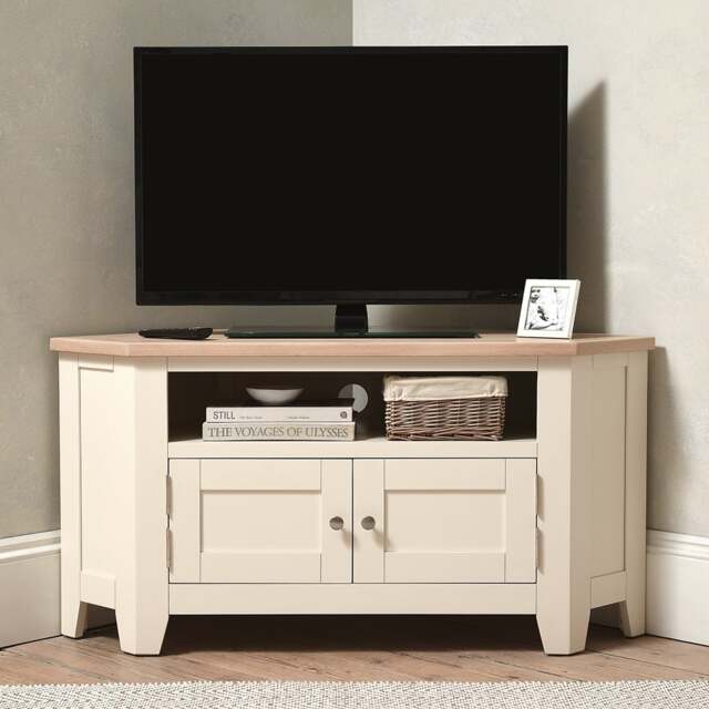 Corner Tv Stand up to 55 - Chester Classic Cream - The Cotswold Company - image 1