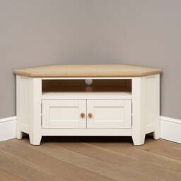 Corner Tv Stand up to 55 - Chester Classic Cream - The Cotswold Company - thumbnail 3