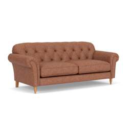 4 Seater Sofa - Brick Marl - Aquaclean Oxford - Chapman - The Cotswold Company