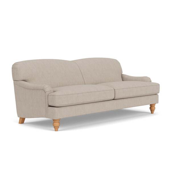 4 Seater Sofa - Natural - Luxury Italian Linen - Ashbee - The Cotswold Company - image 1