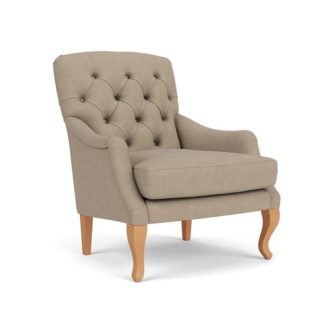 Armchair - Natural - House Linen Mix - Olivia - The Cotswold Company - image 1