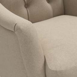 Armchair - Natural - House Linen Mix - Olivia - The Cotswold Company - thumbnail 4