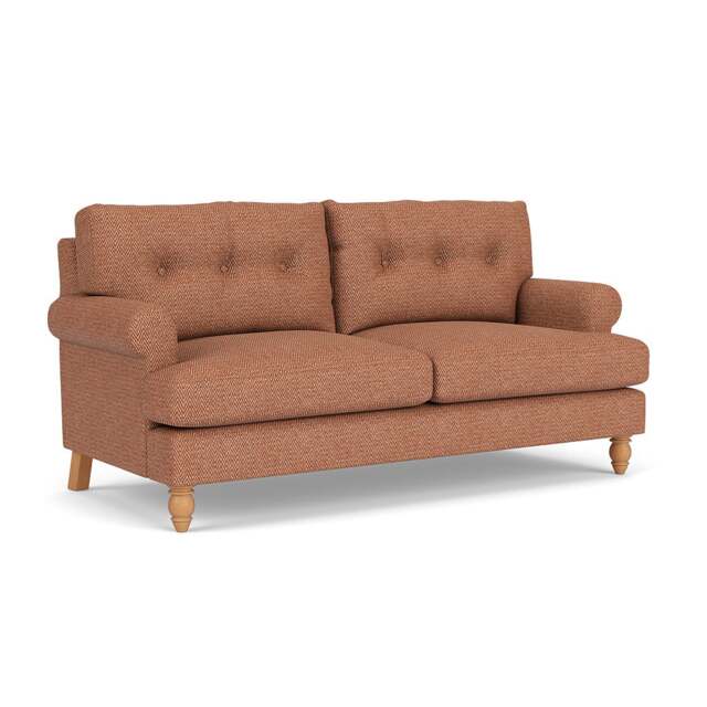 3 Seater Sofa - Brick - Herringbone Weave - Talbot - The Cotswold Company - image 1