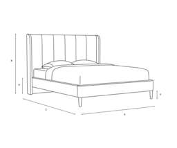 Super King Classic Bedstead - Natural - House Linen Mix - Parker - The Cotswold Company - thumbnail 5