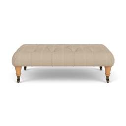 Foot Stool - Natural - Compton Stripe - Amelia Small - The Cotswold Company - thumbnail 2