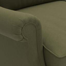 Armchair - Forest Green - House Linen Mix - Taylor High Back - The Cotswold Company - thumbnail 4