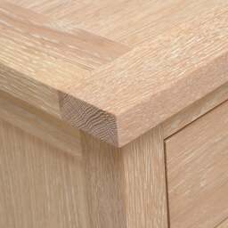 3 Drawer Bedside Table - Inglesham Whitewash Oak - The Cotswold Company - thumbnail 7