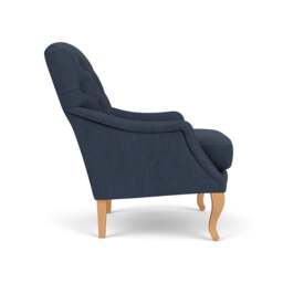 Armchair - Indigo - Luxury Italian Linen - Olivia - The Cotswold Company - thumbnail 3