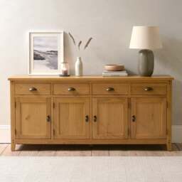 Oakland Rustic Oak Extra Large Sideboard - The Cotswold Company