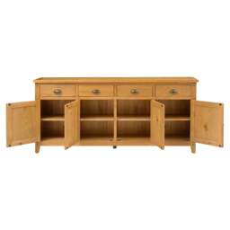 Oakland Rustic Oak Extra Large Sideboard - The Cotswold Company - thumbnail 3