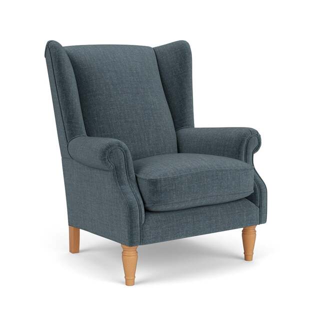 Armchair - Teal - Eco Chenille - Alice - The Cotswold Company - image 1