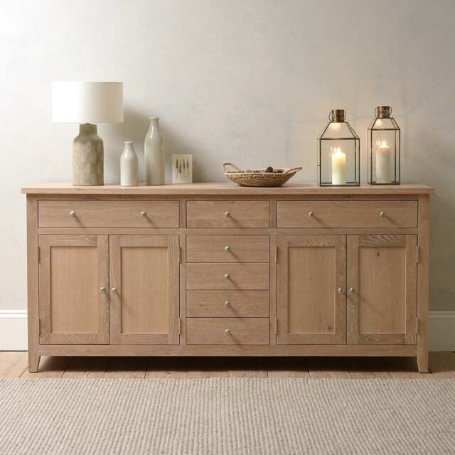 Inglesham Whitewash Oak Grand Sideboard - The Cotswold Company - image 1
