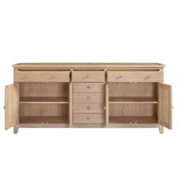 Inglesham Whitewash Oak Grand Sideboard - The Cotswold Company - thumbnail 4