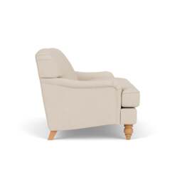 2 Seater Sofa - Lily White - House Linen Mix - Ashbee - The Cotswold Company - thumbnail 3