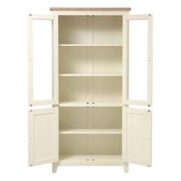 Glass Display Cabinet - Chester Classic Cream - The Cotswold Company - thumbnail 5