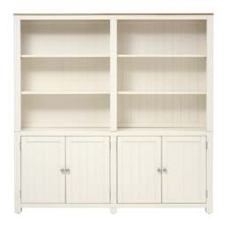 Chalford Warm White Library Cabinet - The Cotswold Company - thumbnail 3