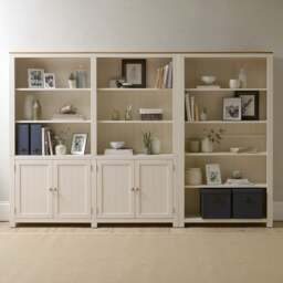 Chalford Warm White Library Cabinet - The Cotswold Company - thumbnail 2