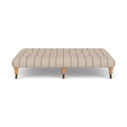 Foot Stool - Charcoal - Compton Stripe - Amelia Large - The Cotswold Company - thumbnail 2