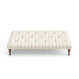 Foot Stool - Charcoal - Compton Stripe - Amelia Large - The Cotswold Company - thumbnail 5