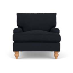 Morris Armchair - Ink - House Linen Mix - The Cotswold Company - thumbnail 2