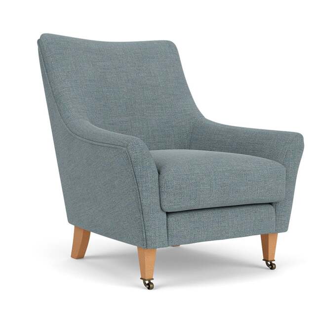 Martha Armchair - Teal Marl - Rustic Weave - The Cotswold Company - image 1