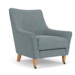 Martha Armchair - Teal Marl - Rustic Weave - The Cotswold Company