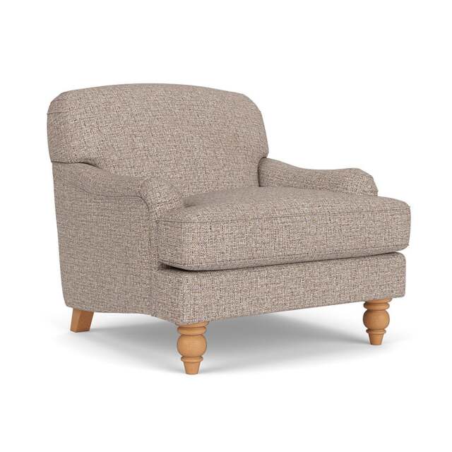 Armchair - Natural Mix - Textured Weave - Ashbee - The Cotswold Company - image 1