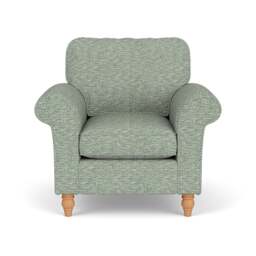Hurley Armchair - Lake - Herringbone Weave - The Cotswold Company - thumbnail 2