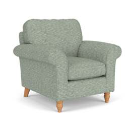 Hurley Armchair - Lake - Herringbone Weave - The Cotswold Company - thumbnail 1