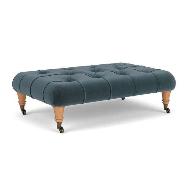 Foot Stool - Night Sky - Matt Velvet - Amelia Small - The Cotswold Company - image 1