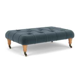 Foot Stool - Night Sky - Matt Velvet - Amelia Small - The Cotswold Company - thumbnail 1