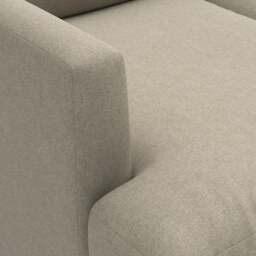 Jackson Chaise Large Left Hand - Mid Grey - House Linen Mix - The Cotswold Company - thumbnail 4