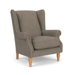 Armchair - Mid Grey - House Linen Mix - Alice - The Cotswold Company - thumbnail 1
