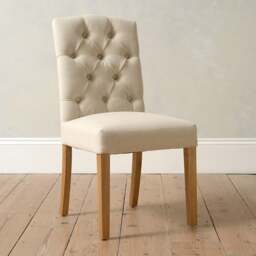 Holly Dining Chair - Natural Linen - The Cotswold Company - thumbnail 3
