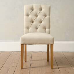 Holly Dining Chair - Natural Linen - The Cotswold Company - thumbnail 4