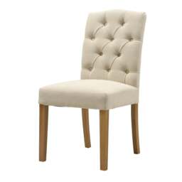 Holly Dining Chair - Natural Linen - The Cotswold Company - thumbnail 5