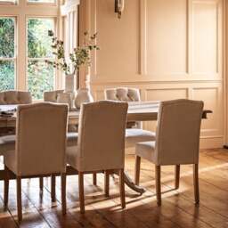 Holly Dining Chair - Natural Linen - The Cotswold Company - thumbnail 2
